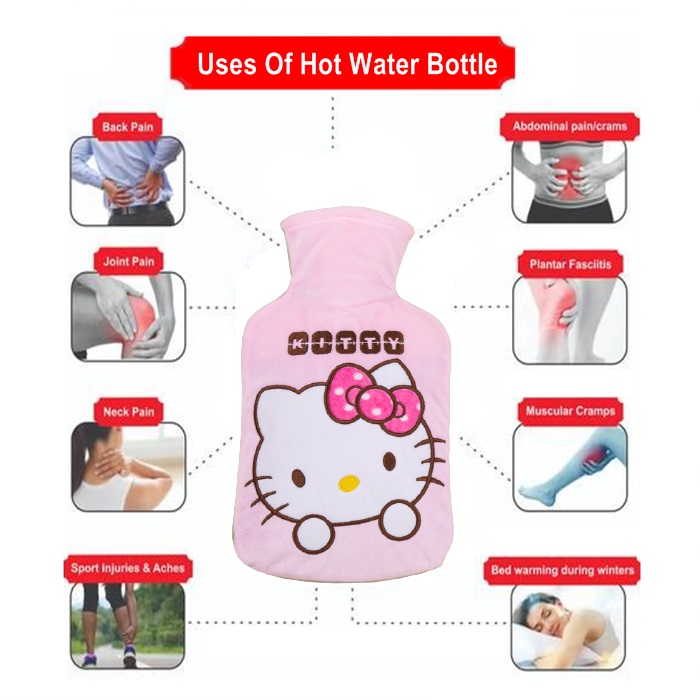 Buy Discontinued ProductHot Water Bag with Plush Cloth Hot Compress